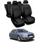 Huse Scaune piele Audi A4 B6,B7 2001-2007 din piele+textil premium Huse Scaune piele Audi A4 B6,B7 2001-2007 din piele+textil premium