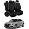 Huse Scaune Audi A3 sedan 2014-218 din piele+textil premium Huse Scaune Audi A3 sedan 2014-218 din piele+textil premium