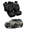 Huse Scaune Bmw X5 F15 2012-2016 din piele si material textil Huse Scaune Bmw X5 F15 2012-2016 din piele si material textil