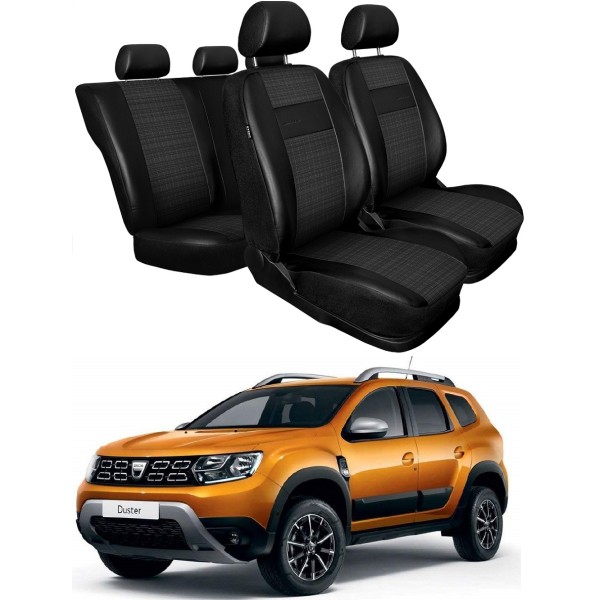 Huse Scaune dedicate din piele si textil Dacia Duster 2018