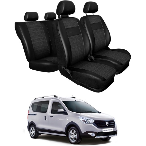 Huse Scaune din piele si textil Dacia Dokker Stepway 2013-2019