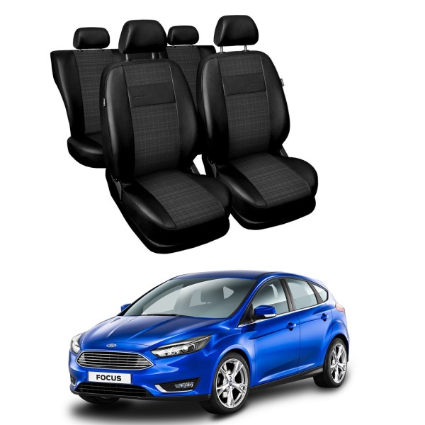 Huse Scaune din piele si material textil Ford Focus Facelift 2015-2018