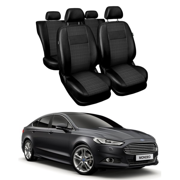 Huse Scaune premium Ford Mondeo 2014-2018, piele+textil premium