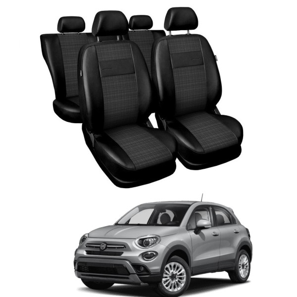 Huse Scaune din piele si material textil FIAT 500X  2014-2019
