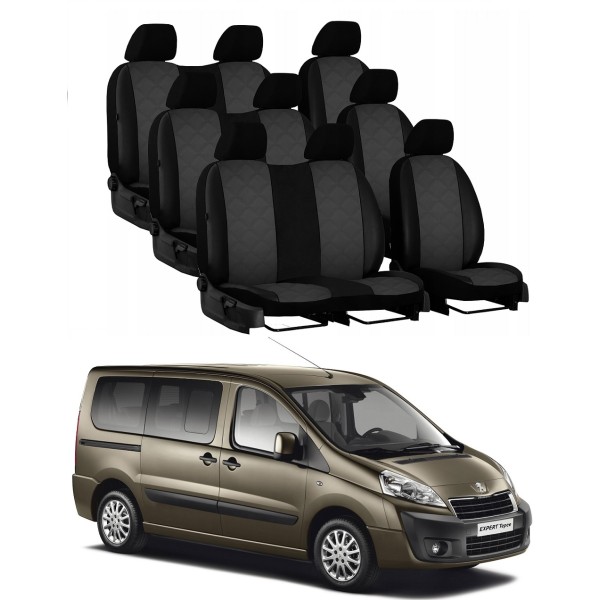 Huse Scaune 9 locuri Fiat Scudo/Citroen Jumpy/Peugeot Expert 2009-2015 dedicate