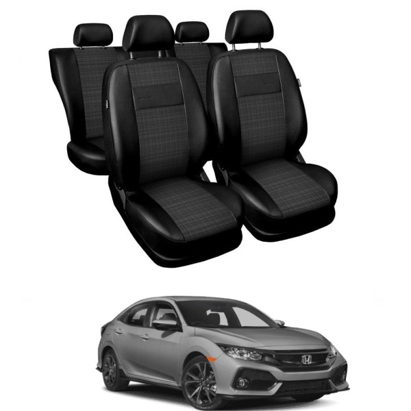 Huse Scaune din piele si material textil Honda Civic sedan/hatchback 2015-2019