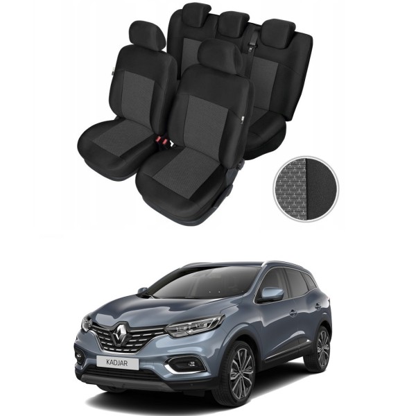 Huse Scaune Dedicate Renault Kadjar 2015-2019 Premium Bancheta Fractionata