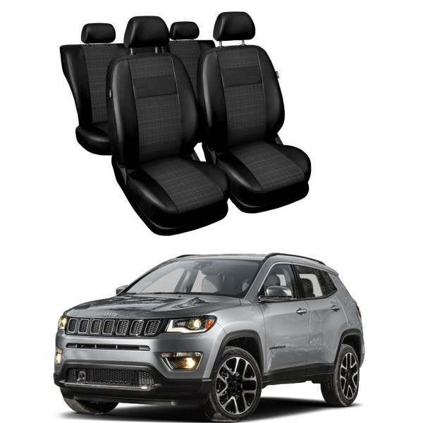 Huse Scaune din piele si material textil Jeep Compass 2012-2019