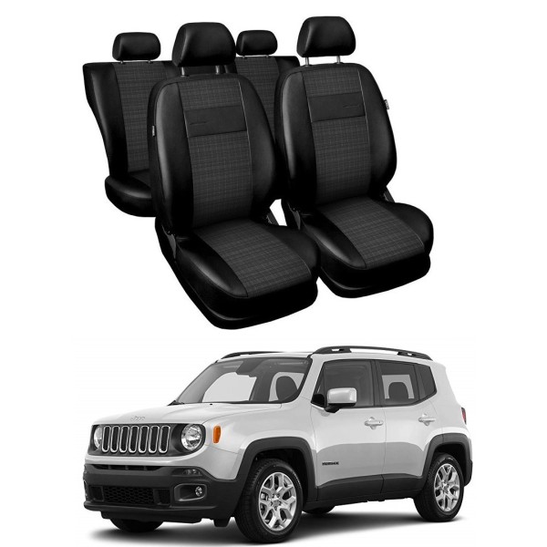 Huse Scaune din piele si material textil Jeep Renegade 2014-2019
