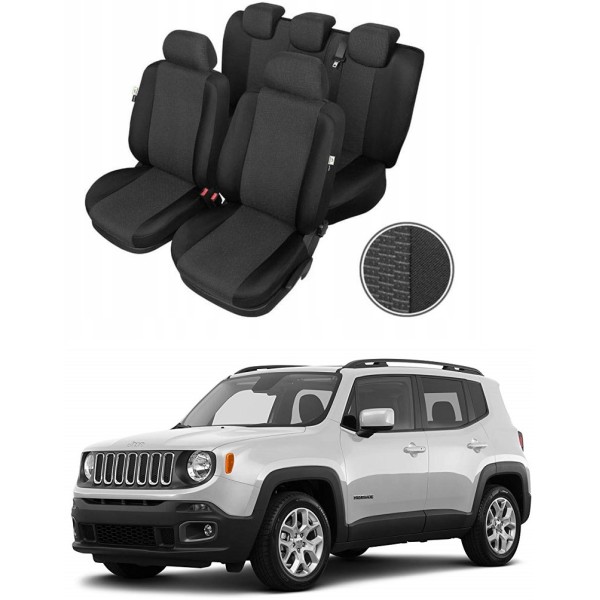 Huse Scaune Dedicate Jeep Renegade 2014-2019 Premium Bancheta Fractionata
