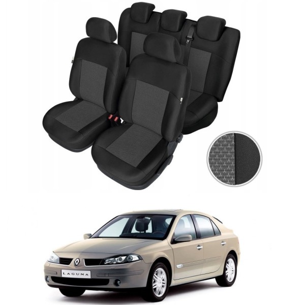 Huse Scaune Dedicate Renault Laguna 2001-2007 Premium Bancheta Fractionata