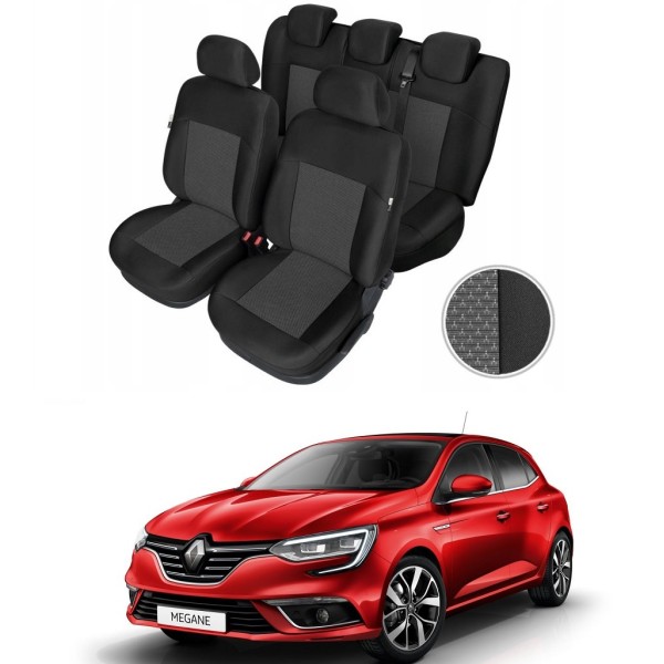 Huse Scaune Dedicate Renault Megane 2015-2019 Premium Bancheta Fractionata