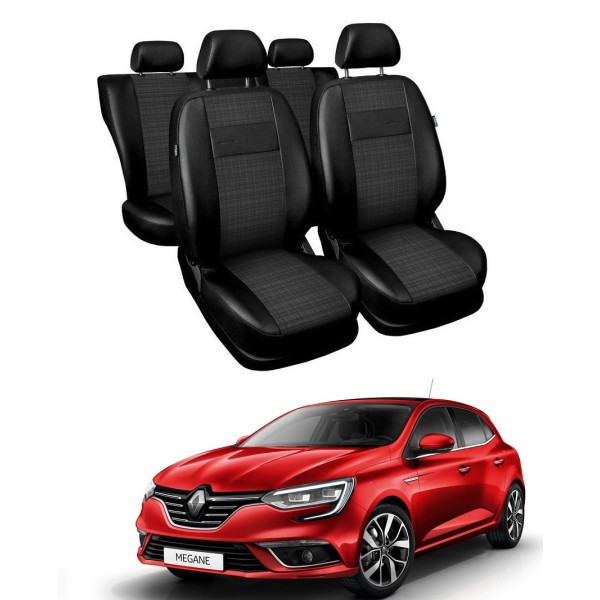 Huse Scaune  piele si material textil Renault Megane 2015-2019