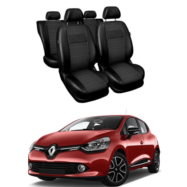 Huse Scaune piele si material textil Renault Clio IV 2012-2019