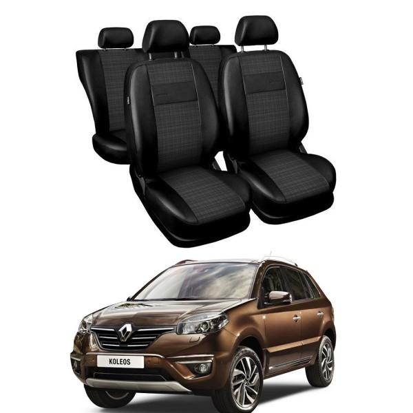 Huse Scaune piele si material textil Renault Koleos  2008-2015