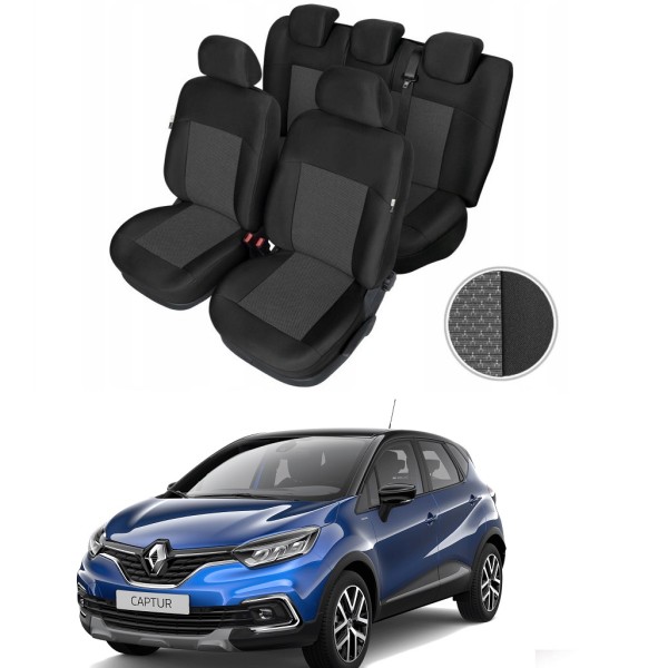 Huse Scaune Dedicate Renault Capture 2009-2020 Premium Bancheta Fractionata