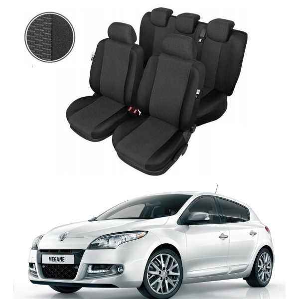 Huse Scaune Dedicate Renault Megane 2008-2014 Premium Bancheta Fractionata