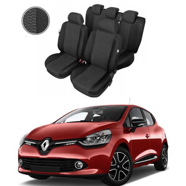 Huse Scaune Dedicate Renault Clio IV 2012-2019 Premium Bancheta Fractionata