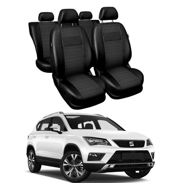Huse Scaune piele si material textil Seat Ateca 2016-2020