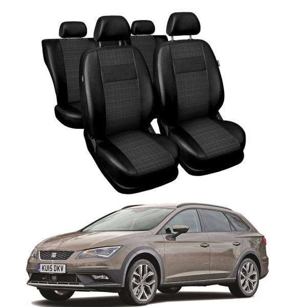 Huse Scaune piele si material textil Seat Leon X-Perience