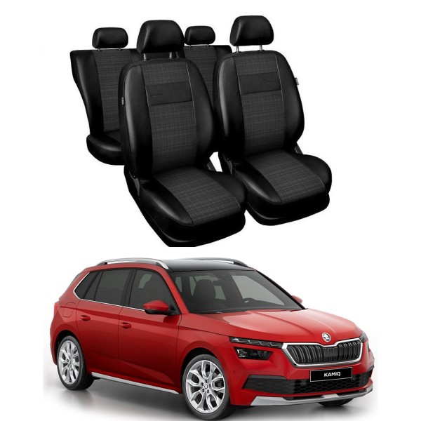 Huse Scaune din piele si material textil Skoda Kamiq 2019-2020