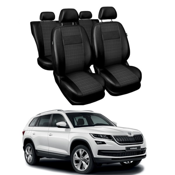Huse Scaune din piele si material textil Skoda KODIAQ 2016-2020
