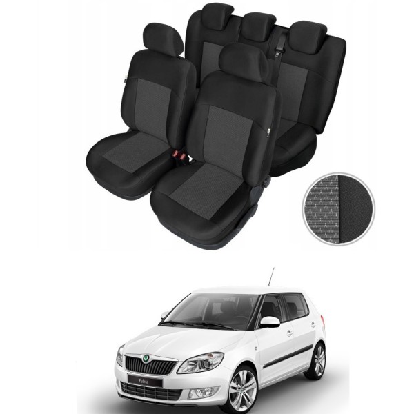 Huse Scaune Dedicate Skoda Fabia 2007-2014 Premium Bancheta Fractionata