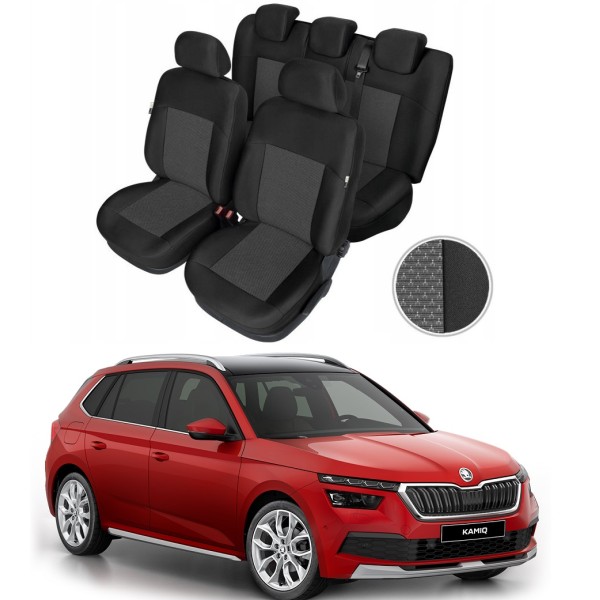 Huse Scaune Dedicate Skoda Kamiq 2019-2020 Premium Bancheta Fractionata
