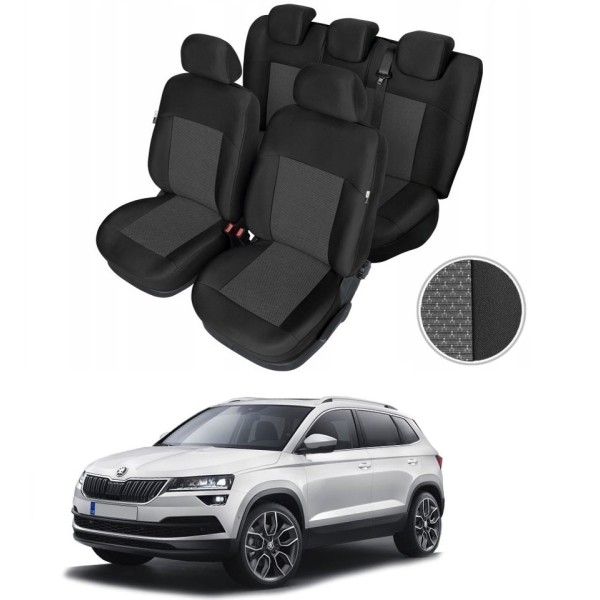 Huse Scaune Dedicate Skoda Karoq 2017-2020 Premium Bancheta Fractionata