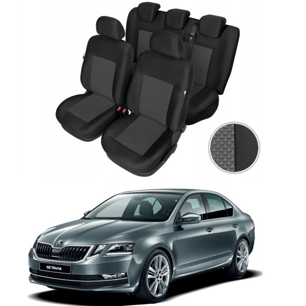 Huse Scaune Dedicate Skoda Octavia 2014-2020 Premium Bancheta Fractionata