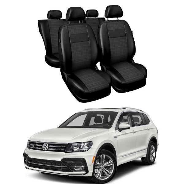 Huse Scaune piele si material textil Vw Tiguan 2016-2019