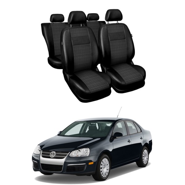 Huse Scaune piele si material textil Vw Jetta 2005-2011
