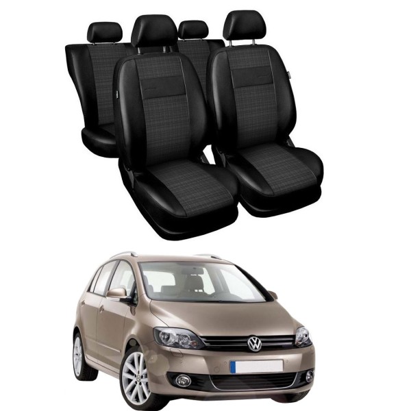 Huse Scaune piele si material textil (VW) Volkswagen Golf 6 Plus
