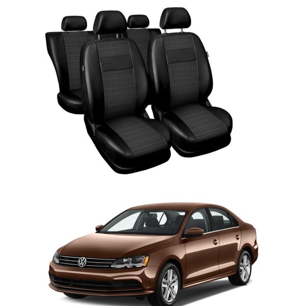 Huse Scaune piele si material textil Vw Jetta 2012-2019