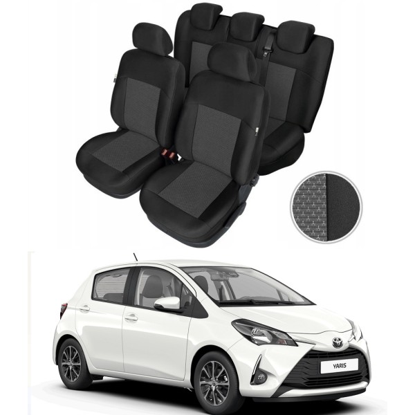 Huse Scaune Dedicate Toyota Yaris 2014-2020 Premium Bancheta Fractionata