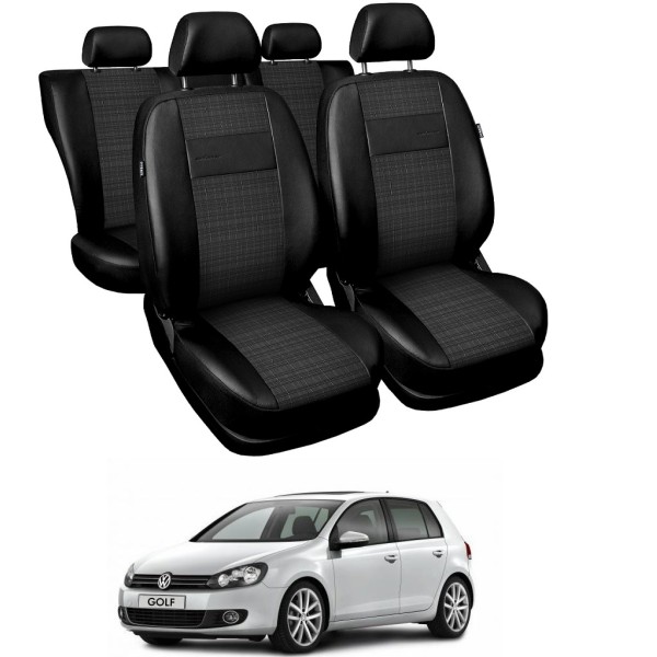 Huse Scaune Vw Golf 6 -2008-2012- dedicate din piele si material textil