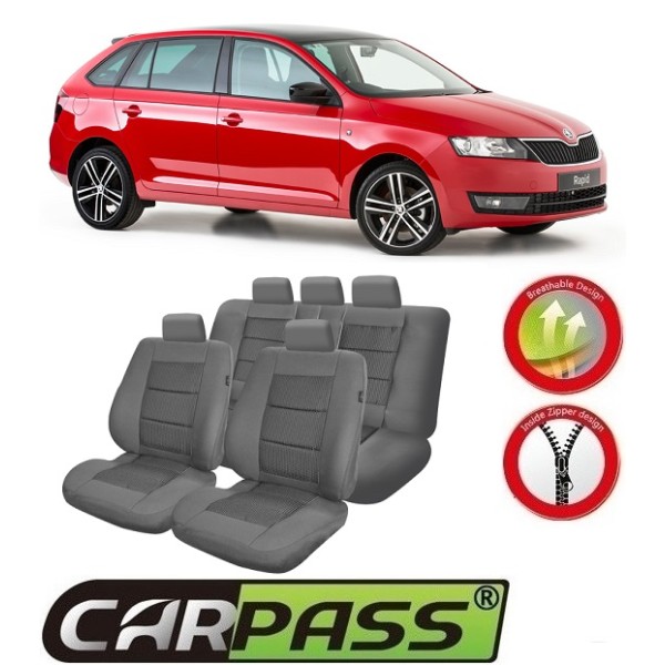 Huse Scaune Dedicate Skoda Rapid 2012-2017 Premium