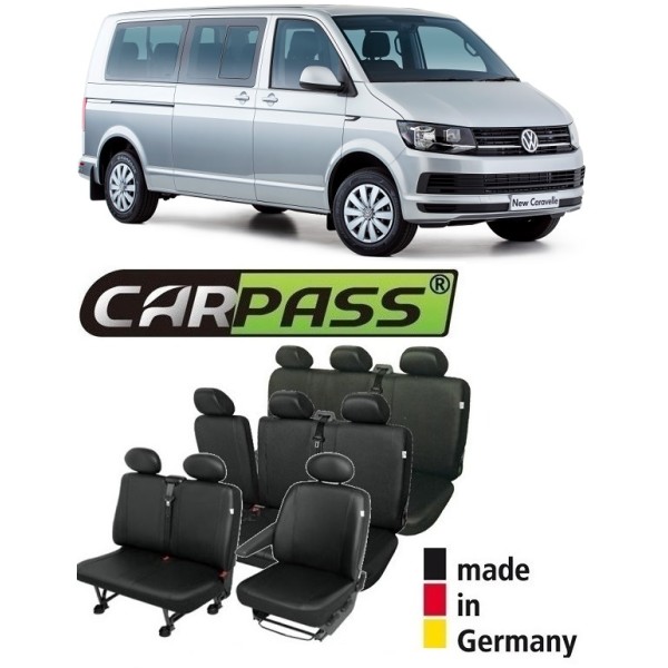 Huse Scaune 9 Locuri (8+1) Vw Transporter/Caravelle 2015-2017 Premium