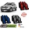 Huse Scaune Dedicate Dacia Duster 2009-2014 Premium (Rosu/Albastru/Gri)