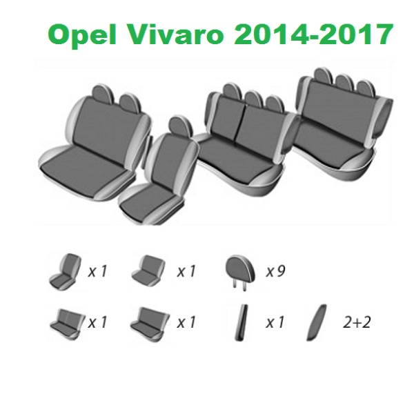 Huse Scaune Dedicate Opel Vivaro 8+1 Locuri 2014-2017 Premium Huse Scaune Dedicate Opel Vivaro 8+1 Locuri 2014-2017 Premium