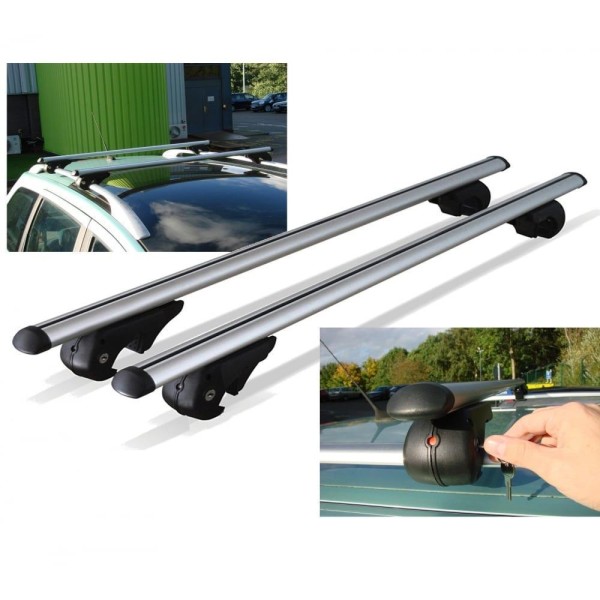 Bare portbagaj pentru Audi A6 break 2003 din aluminiu cu sistem antifurt si cheie Bare portbagaj pentru Audi A6 break 2003 din aluminiu cu sistem antifurt si cheie