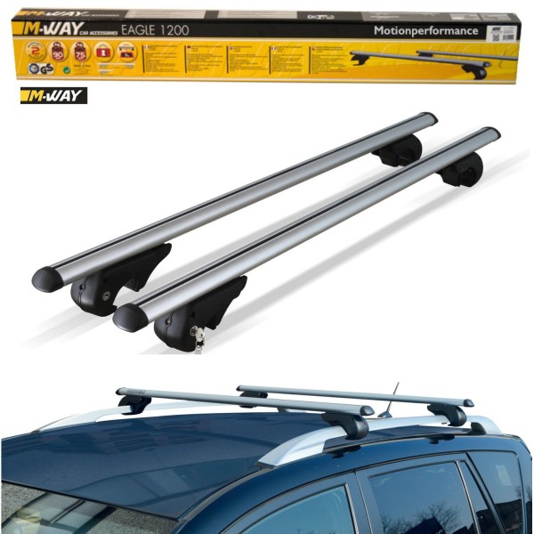 Bare portbagaj pentru Vw Golf 6 break/combi 2012 din aluminiu cu sistem antifurt si cheie