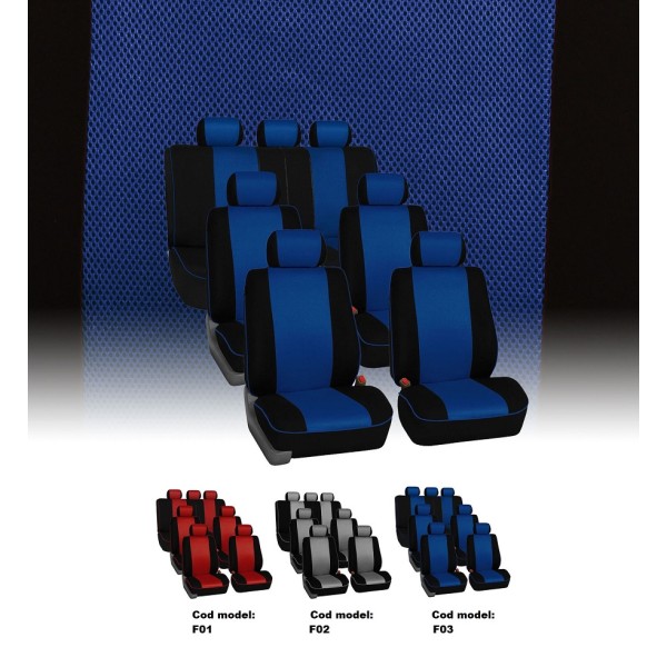 Huse Scaune Dedicate Ford Transit Connect 7 locuri 2013-2018 Huse Scaune Dedicate Ford Transit Connect 7 locuri 2013-2018