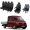 Huse Scaune Dedicate Vw Crafter 2017-2019 Cabina Dubla 7 Locuri ,Doka