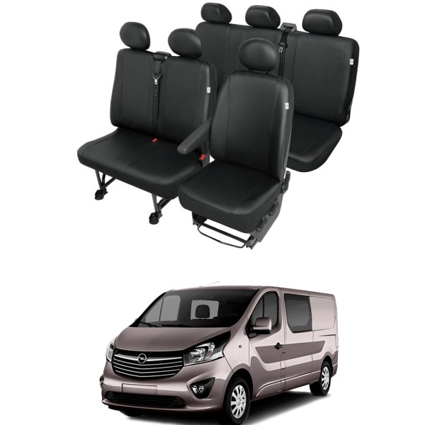 Huse Scaune din piele Opel Vivaro 6 locuri 2015-2019