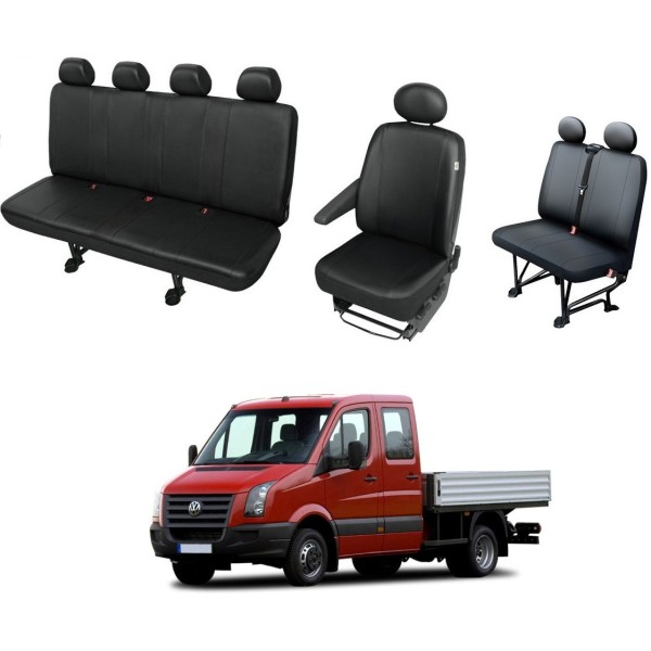 Huse Scaune Dedicate VW Crafter  2006-2012 Cabina Dubla 7 Locuri ,Doka
