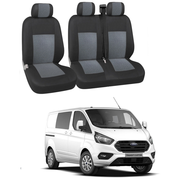Huse Scaune Ford Transit  Custom 2017-2019 3 locuri Confort Line Premium,Airbag