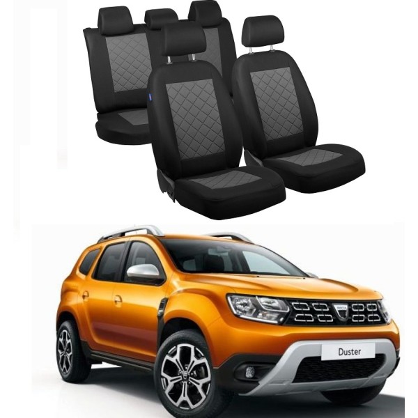 Huse Scaune Dedicate Dacia Duster  2018 Premium Bancheta Fractionata