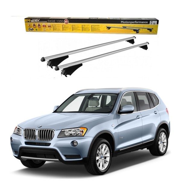 Bare portbagaj aluminiu Bmw X3 F25 2015  cu sistem antifurt si cheie