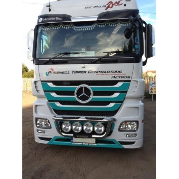 Bullbar/Bara Proiectoare Inox Cabina partea superioara Mercedes Actros Mp2,Mp3 Bullbar/Bara Proiectoare Inox Cabina partea superioara Mercedes Actros Mp2,Mp3